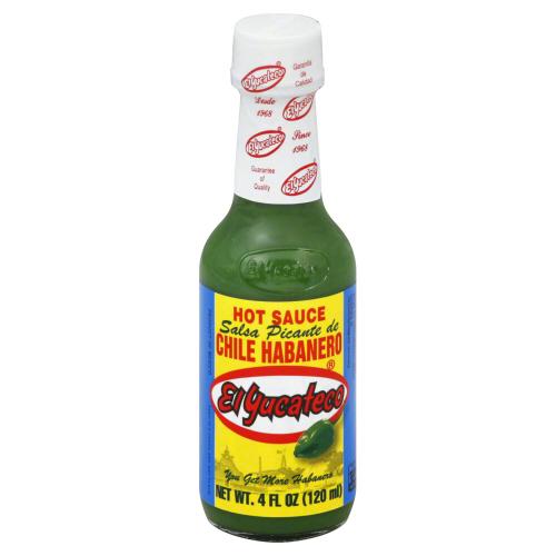 El Yucateco Sauce Habanero Grn Hot - 4 Oz (12 Units)