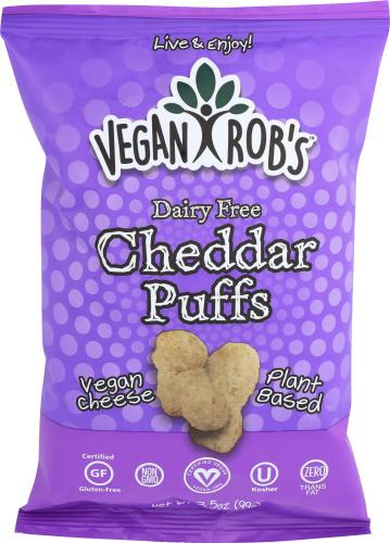 Veganrobs Puffs Cheddar Dairy Free - 3.5 Oz (12 Units)