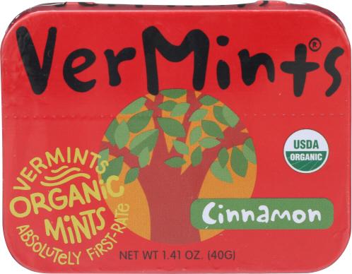 Vermints Candy Cinnamon Organic - 1.41 Oz (6 Units)