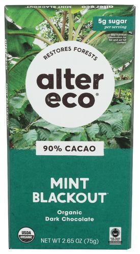 Alter Eco Chocolate Bar Suprdrk Mnt Organic - 2.65 Oz (12 Units)