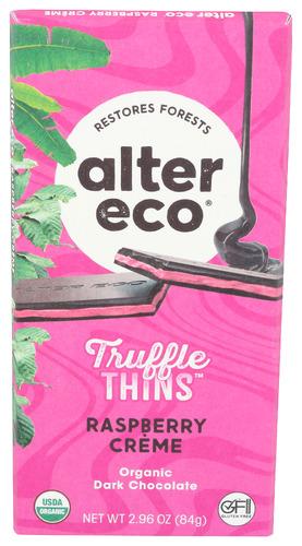 Alter Eco Bar Trfle Thin Raspberry Crm - 2.96 Oz (12 Units)