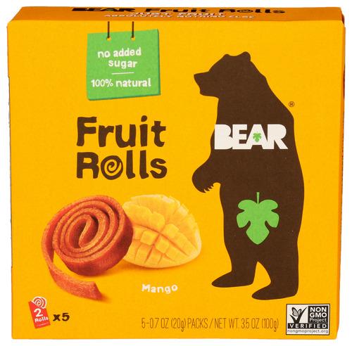 Bear Yoyo Fruit Roll Mango Multipk - 3.5 Oz (6 Units)