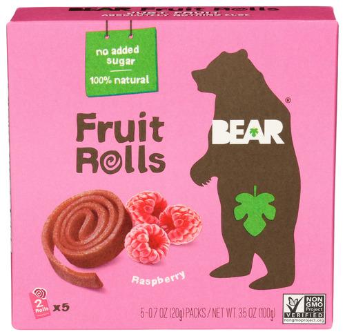 Bear Yoyo Fruit Roll Rasp Mltpk - 3.5 Oz (6 Units)