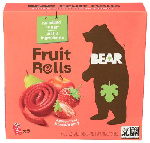 Bear Yoyo Fruit Roll Strawberry Multpk - 3.5 Oz (6 Units)