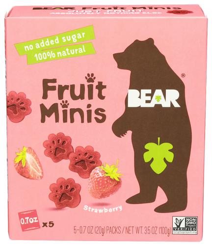 Bear Yoyo Fruit Mini Mltpk Strawberry - 3.5 Oz (4 Units)