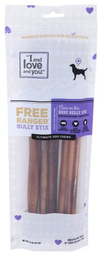 I&Love&You Dog Chew Fr Rngr Bully Stk - 3.5 Oz (6 Units)