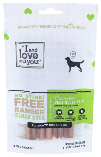 I&Love&You Dog Chew No Stink Fr Rngr Bull - 2.5 Oz (6 Units)