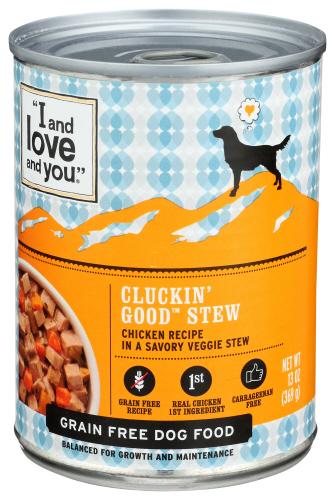 I&Love&You Dog Food Can Cluckn Good Stew - 13 Oz (12 Units)