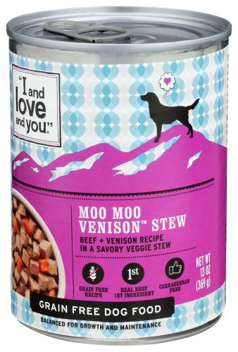 I&Love&You Dog Fd Can Venison Stew - 13 Oz (12 Units)