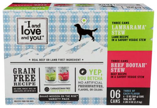 I&Love&You Dog Food Bad Moon Vrty - 6 Pc (2 Units)