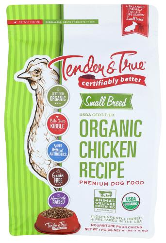 Tender And True Dog Food Chicken S Breed Organic - 4 Lb (6 Units)