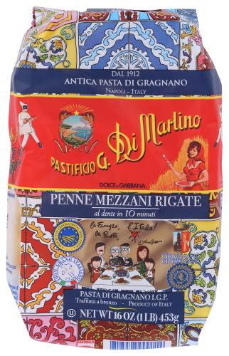 Di Martino Pasta Penne Rigate - 1 Lb (12 Units)