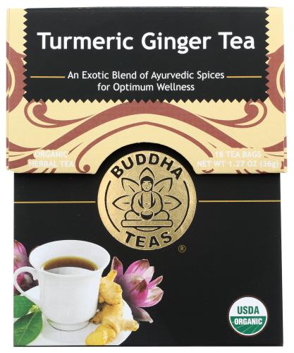 Buddha Teas Tea Turmeric Ginger - 18 Bg (6 Units)