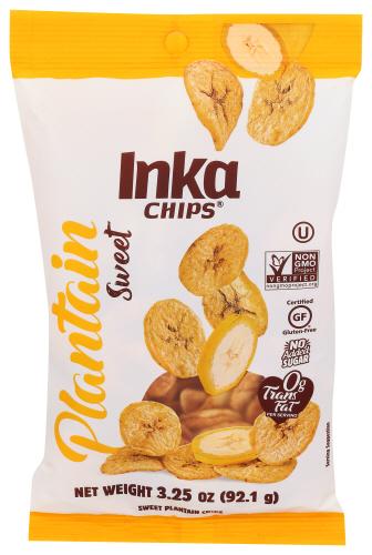 Inka Chip Plantain Sweet - 3.25 Oz (12 Units)
