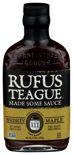 Rufus Teague Sauce Bbq Whiskey Maple - 15.25 Oz (6 Units)