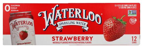 Waterloo Sparkling Water Wtr Sprklg Strawberry 12Pk - 144 Fo (2 Units)