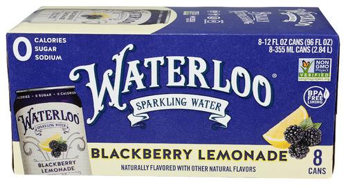 Waterloo Sparkling Water Sprklng Wtr Bbry Lmd 8Pk - 96 Fo (3 Units)