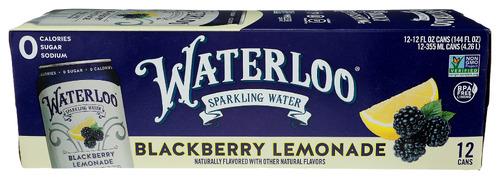 Waterloo Sparkling Water Water Sprk Blkbry  12Pk - 144 Fo (2 Units)