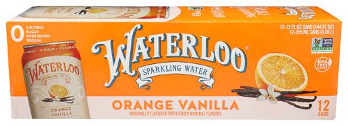 Waterloo Sparkling Water Water Spk Orange Van 12Pk - 144 Fo (2 Units)