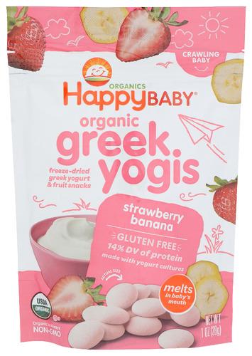 Happy Baby Yogi Grk Ygrt Strawberry Ban Organic - 1 Oz (8 Units)