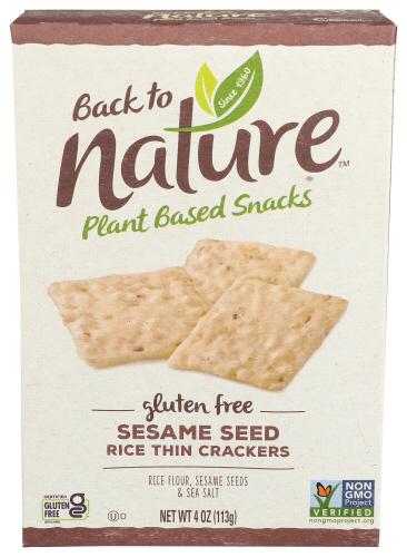 Back To Nature Cracker Soda Sesame - 4 Oz (12 Units)
