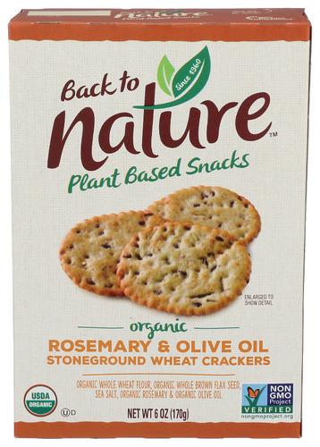 Back To Nature Crckr Rsmry Olive Oil - 6 Oz (6 Units)