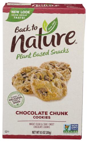 Back To Nature Cookie Chocolate Chunk - 9.5 Oz (6 Units)