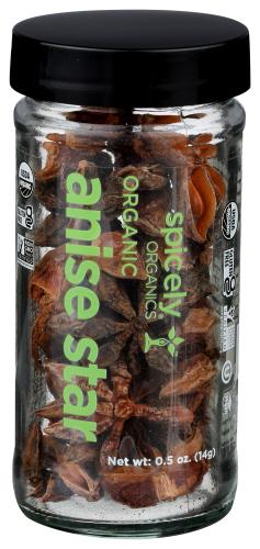 Spicely Organics Spice Anise Star  Jar - 0.5 Oz (3 Units)