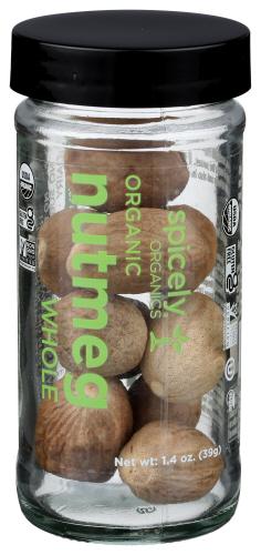 Spicely Organics Spice Nutmeg Whole Jar - 1.4 Oz (3 Units)