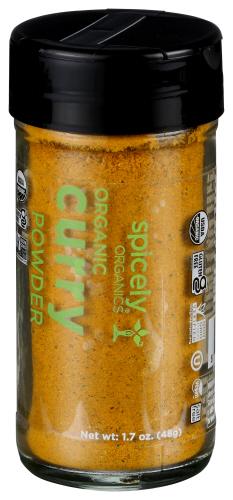 Spicely Organics Spice Curry Powder  Jar - 1.7 Oz (3 Units)