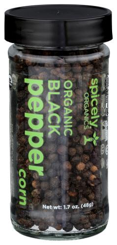 Spicely Organics Seasoning Pprcrn Blk Jar - 1.7 Oz (3 Units)
