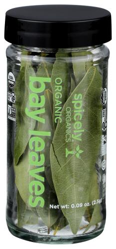 Spicely Organics Spice Calf Bay Leaves Jar - 0.09 Oz (3 Units)