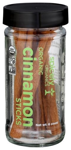 Spicely Organics Spice Cinnamon Sticks Jar - 6 Pc (3 Units)
