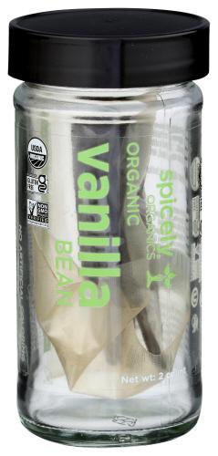 Spicely Organics Spice Vanilla Bean Jar - 2 Pc (3 Units)