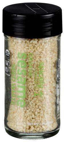 Spicely Organics Spice Sesame Seed White Jar - 2 Oz (3 Units)