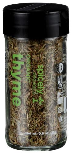 Spicely Organics Spice Thyme Jar - 0.6 Oz (3 Units)