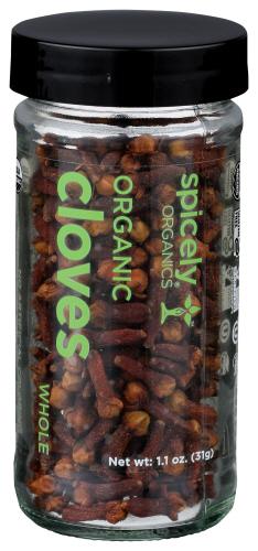 Spicely Organics Spice Cloves Whole Jar - 1.1 Oz (3 Units)