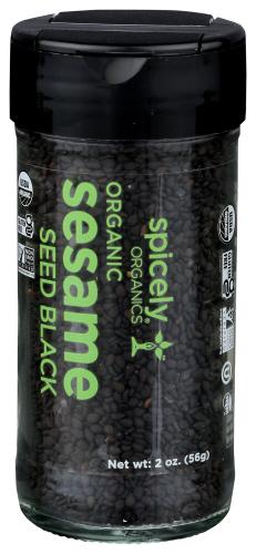 Spicely Organics Spice Sesame Seed Blk Jar - 2 Oz (3 Units)