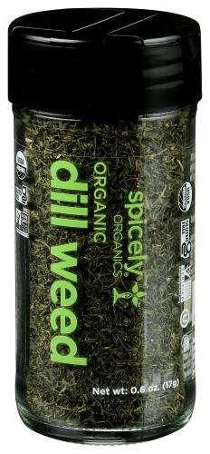 Spicely Organics Spice Dill Weed Jar - 0.6 Oz (3 Units)