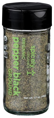 Spicely Organics Spice Pepper Blk Grnd Jar - 1.7 Oz (3 Units)