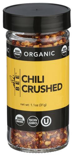 Bee Spices Chili Crushed Organic - 1.1 Oz (6 Units)