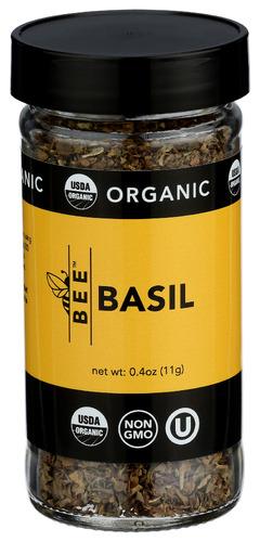 Bee Spices Basil Organic - 0.4 Oz (6 Units)