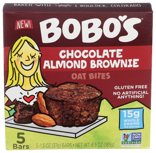 Bobos Oat Bars Bites Choco Alm Brwnie - 6.5 Oz (6 Units)
