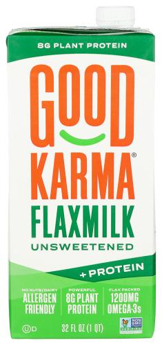Good Karma Flax Milk Prtn Unswtnd - 32 Fo (6 Units)
