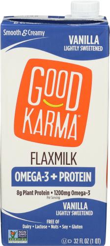 Good Karma Flax Milk Prtn Van - 32 Fo (6 Units)