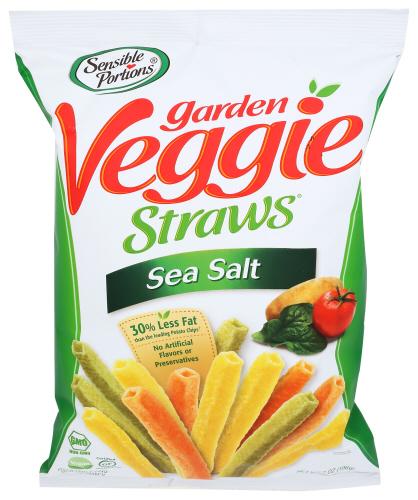 Sensible Portions Straw Veggie Seaslt - 7 Oz (12 Units)