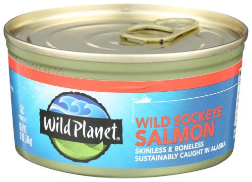 Wild Planet Salmon Sckeye Wild - 6 Oz (12 Units)