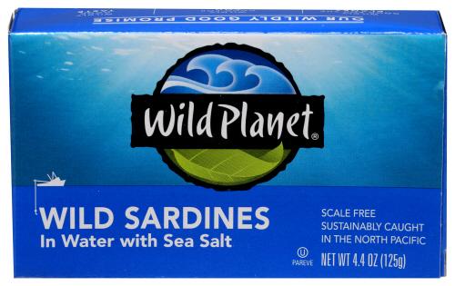 Wild Planet Sardine Sea Salt - 4.4 Oz (12 Units)