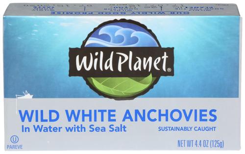 Wild Planet Anchovy White W Water - 4.4 Oz (12 Units)