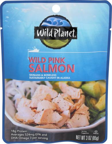 Wild Planet Pouch Salmon Wild Pink - 3 Oz (12 Units)